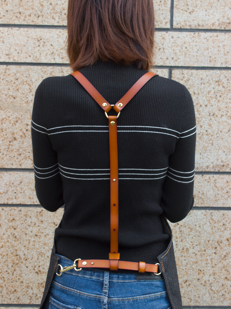 Denim hairdressing apron hair salon dedicated baking barista work apron